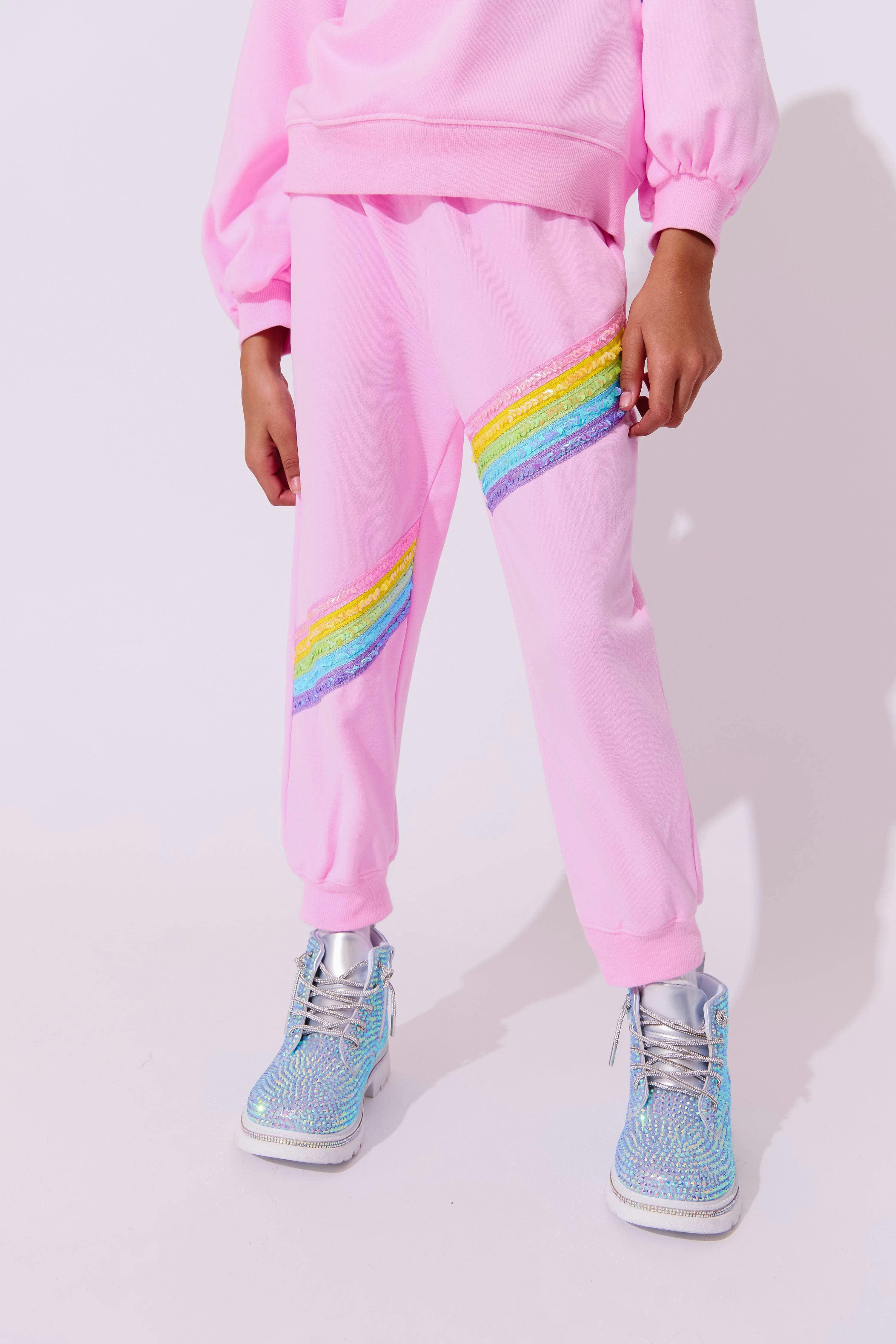 Pink Rainbow Stripe Set