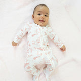 Ballet Toile - 2 Way Ruffle Back Zipper Footie