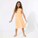 Peach Fuzz Bamboo Girls' Sleeveless Dress