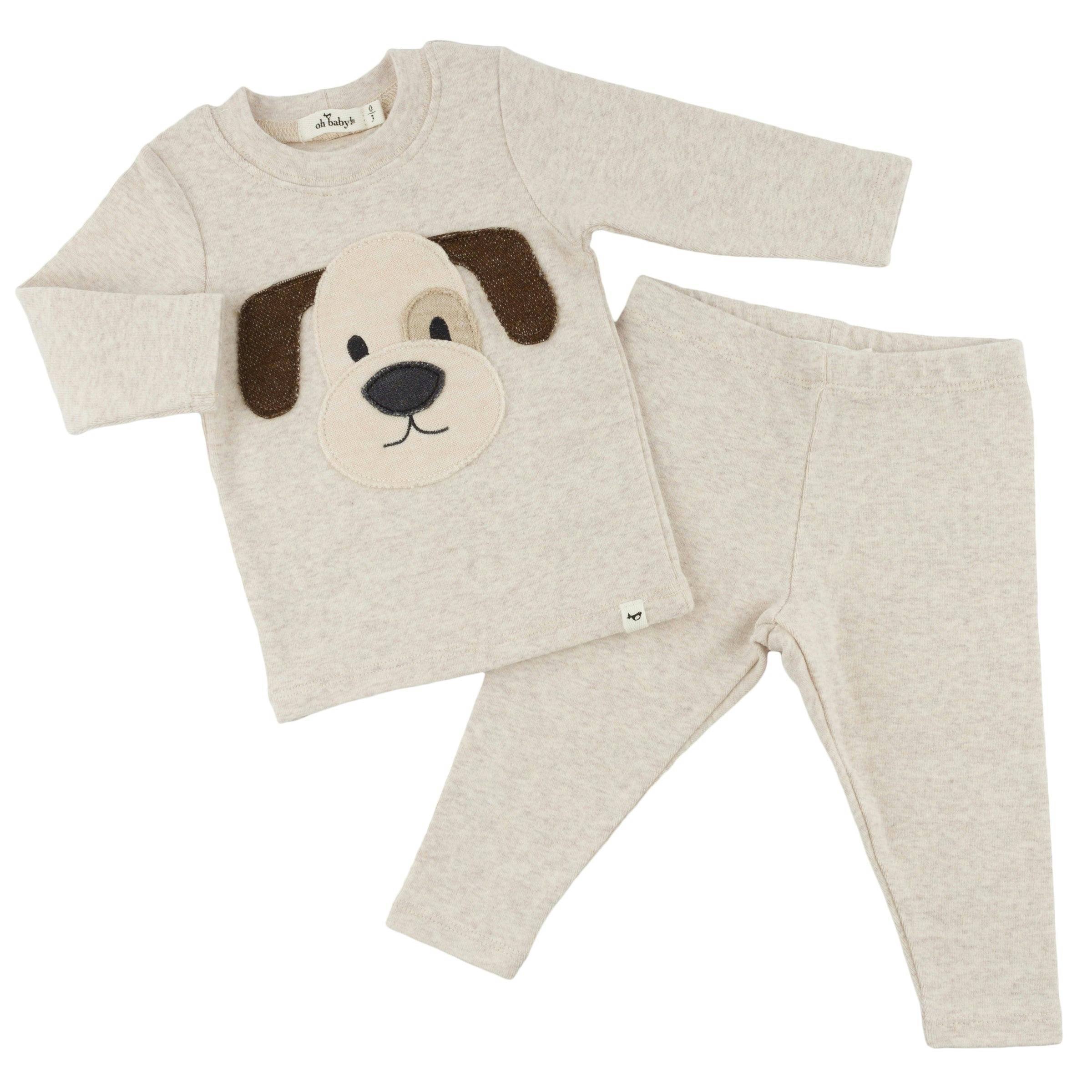 Puppy Face Baby Rib 2pc Set