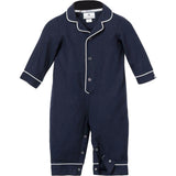 Baby's Flannel Classic Romper in Navy