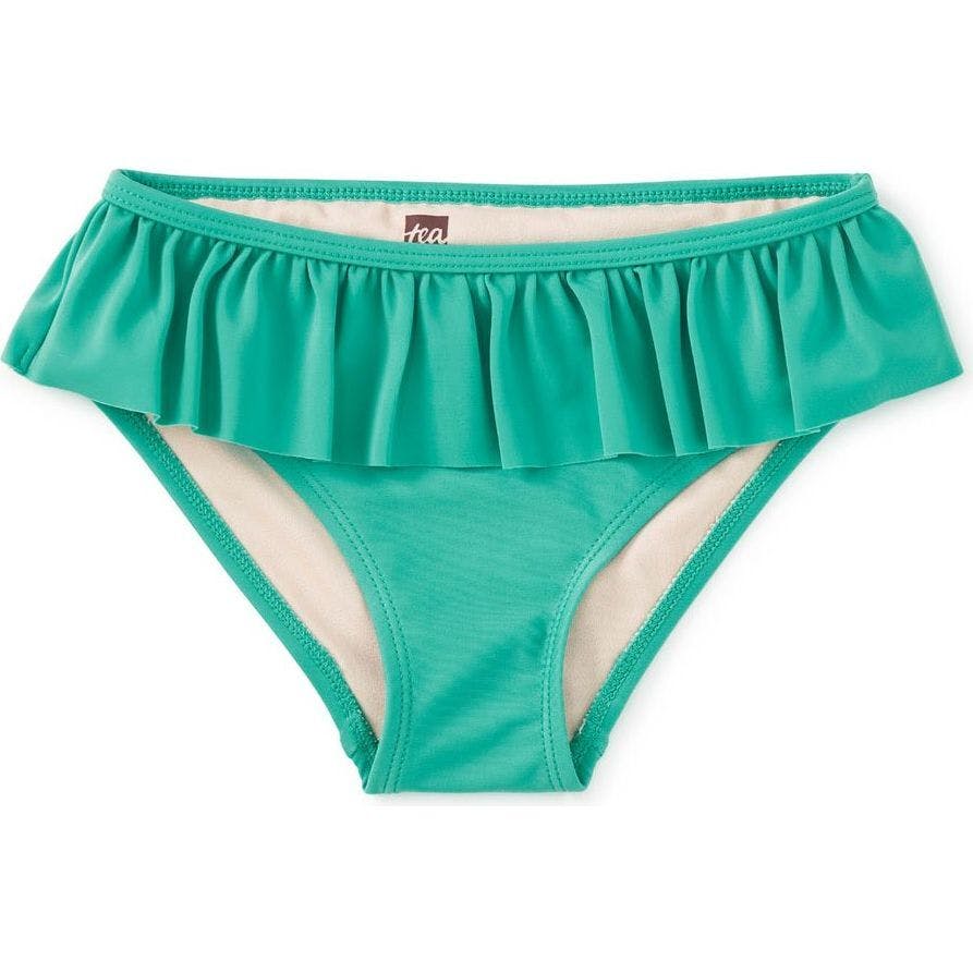 Ruffled Bikini Bottoms, Green