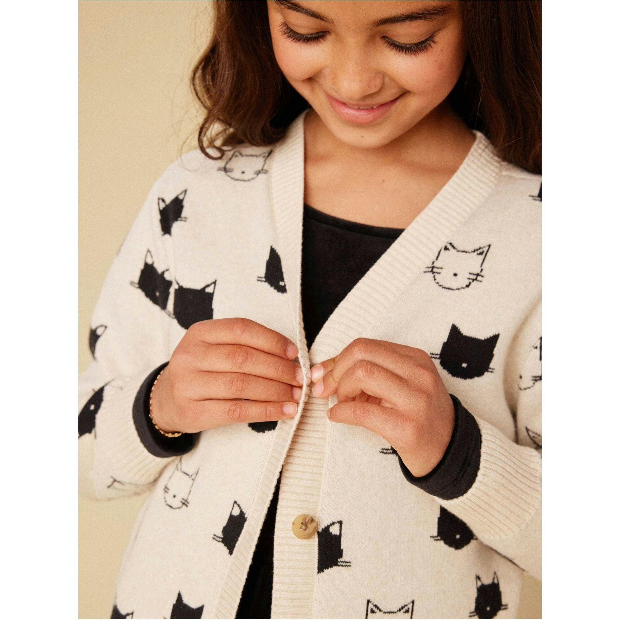 Long Iconic Cardigan, Natural