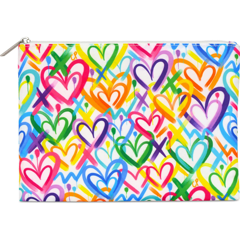 COREY PAIGE HEARTS COSMETIC BAG TRIO