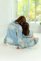 Crystal Tassel Denim Jacket