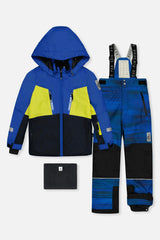 Two Piece Teknik Snowsuit Royal Blue And Yellow