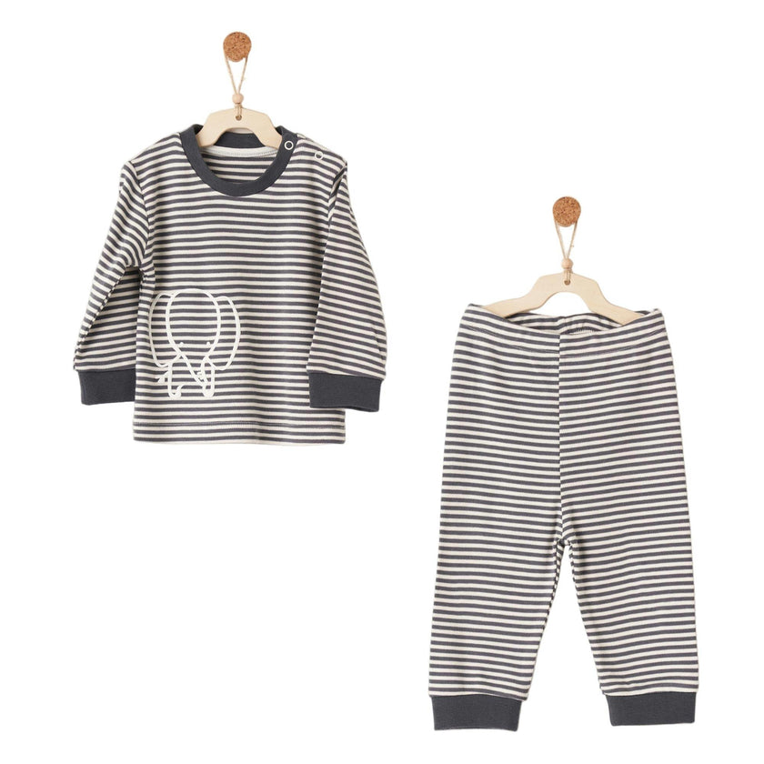 Elephant Stripe PJ Set