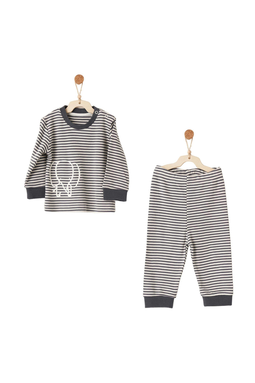 Elephant Stripe PJ Set