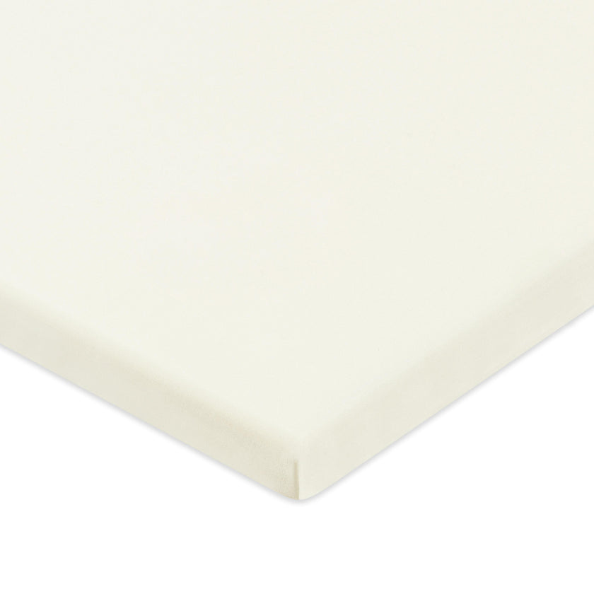 All-Stages Midi Crib Sheet in GOTS Certified Organic Brushed Cotton in Ivory