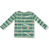 Touchdown Time - Grey Mist - Long Sleeve Loungewear Set