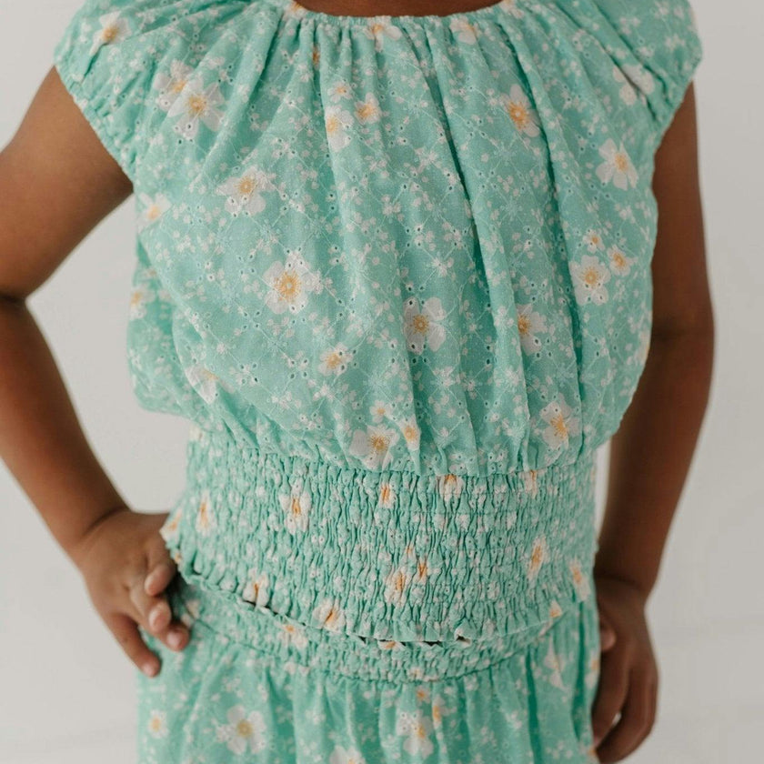 Eyelet Peasant Top