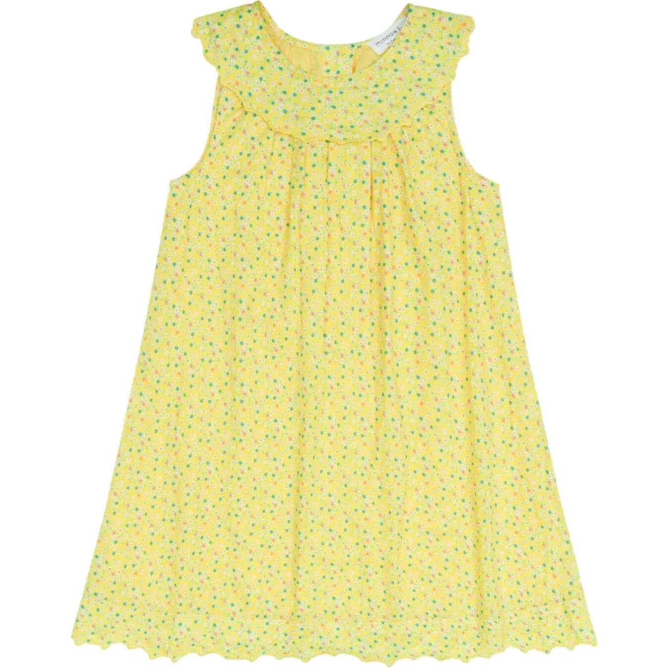 girls petite fleur ruffle collar dress