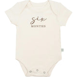 graphic bodysuit | six months milestone charcoal