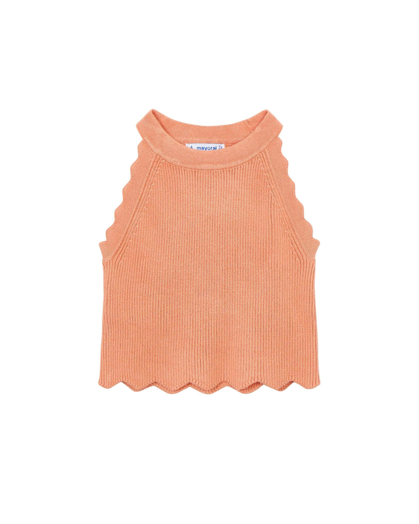 Peach Halter Neck Top