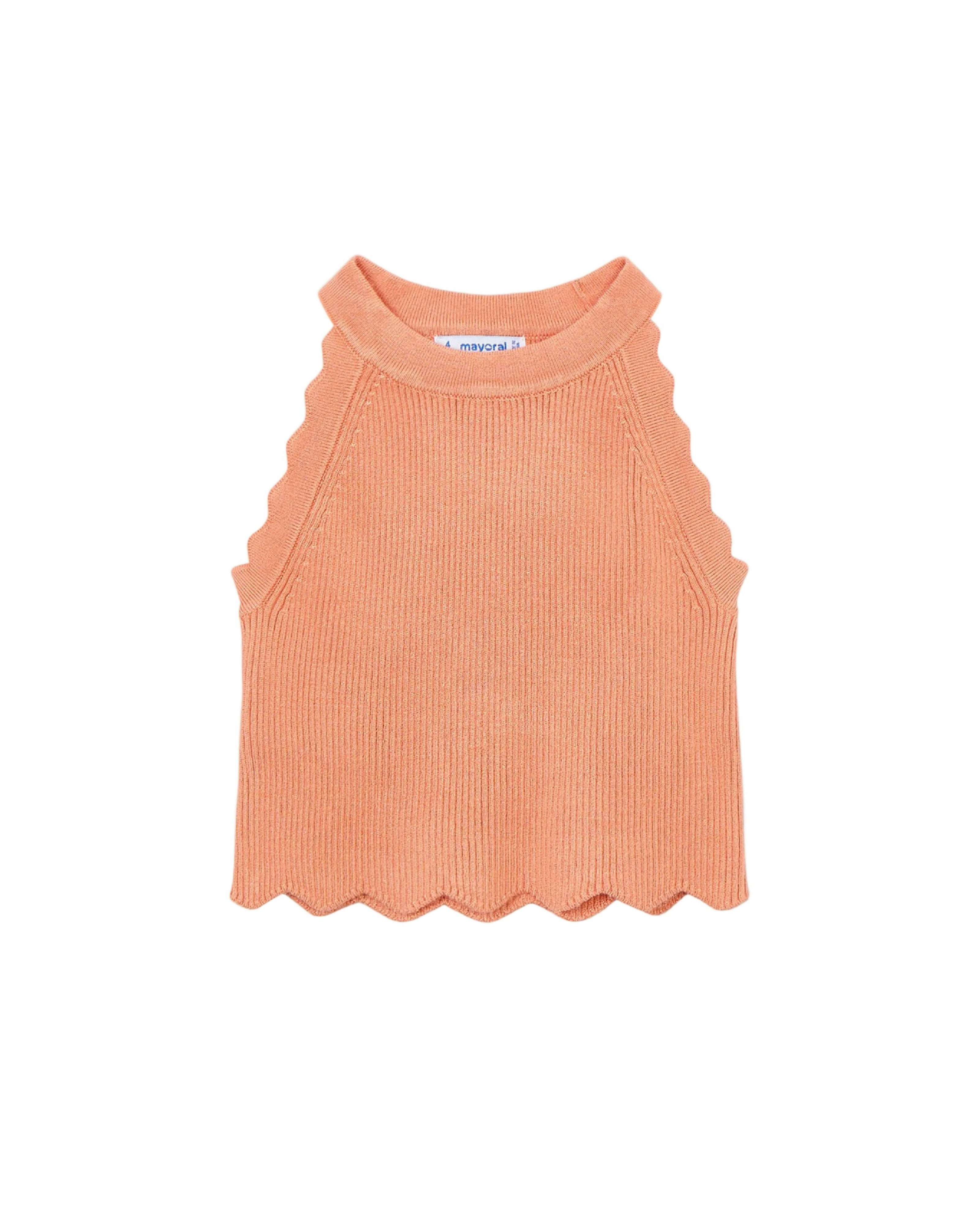 Peach Halter Neck Top