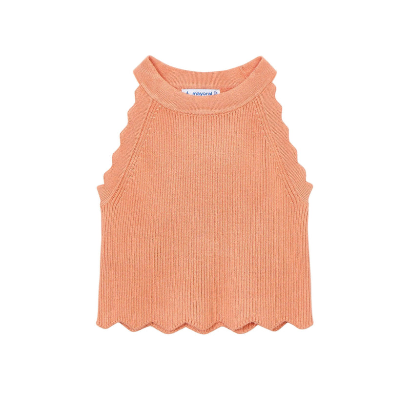 Peach Halter Neck Top