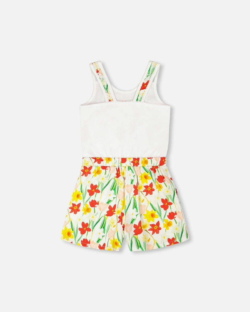 Jersey And Viscose Romper