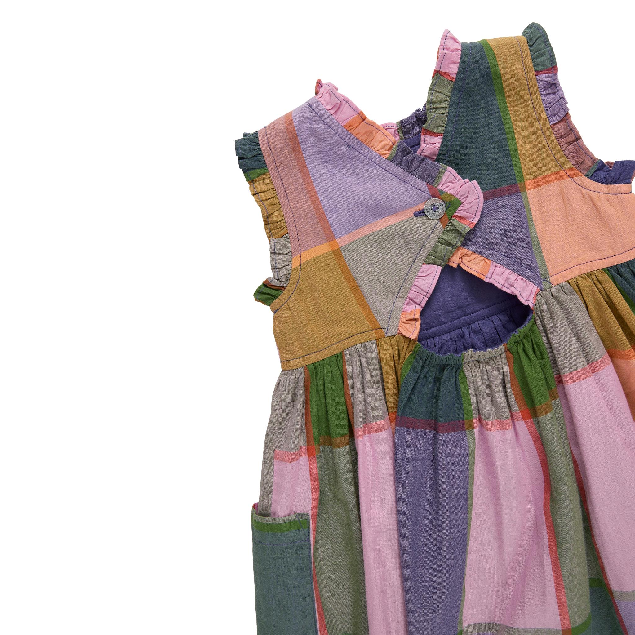 Girls Alyssa Dress - Plaid Madras