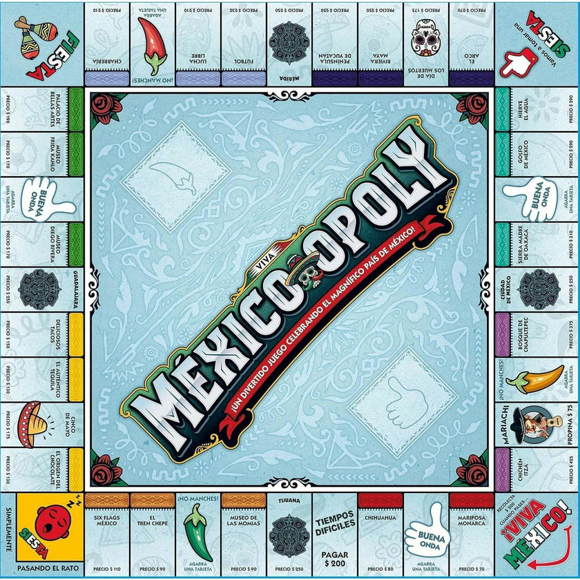 Mexico-Opoly Spanish Board Game