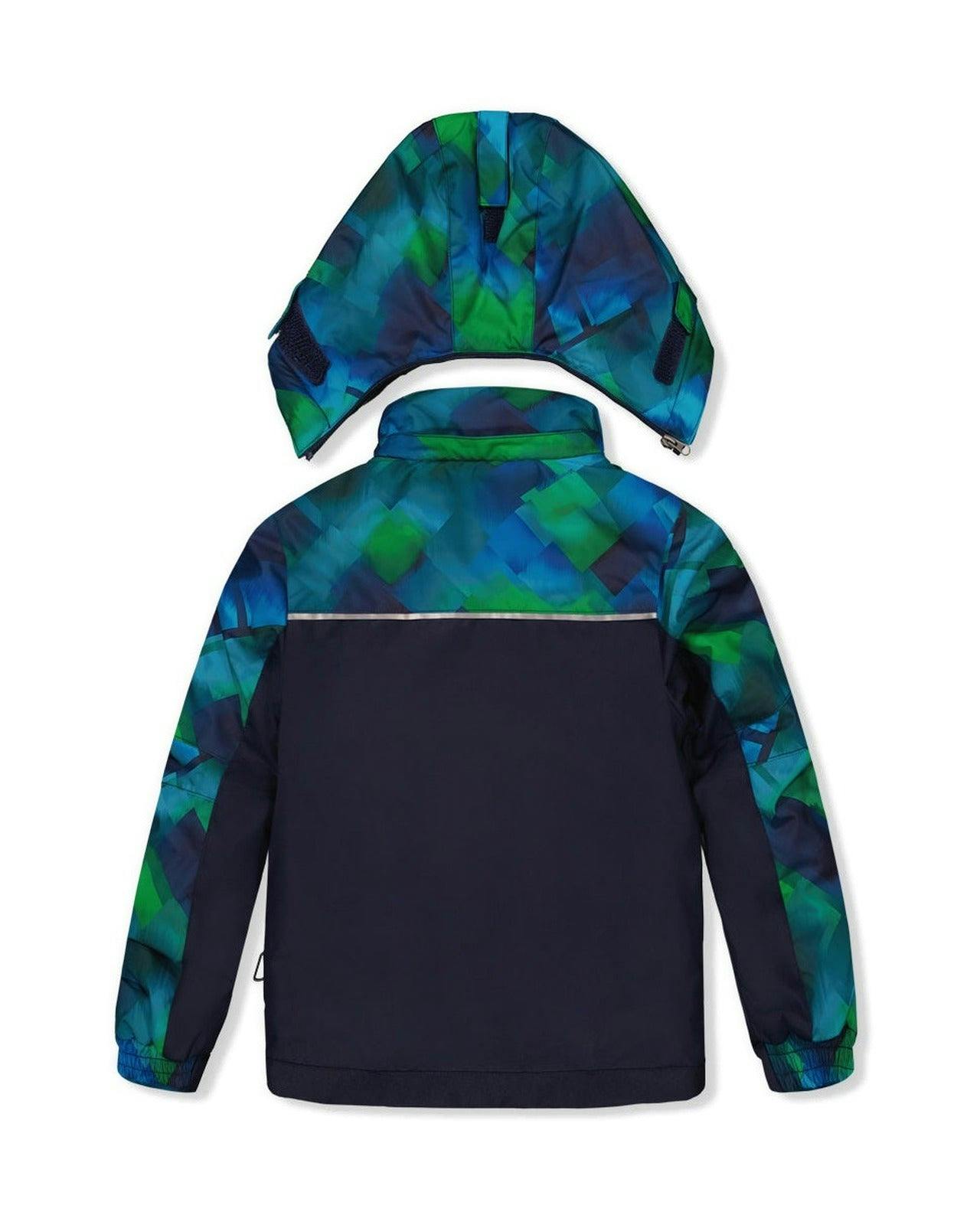 Two Piece Play Snowsuit Blue and Green Checkered Print