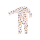 Pink Ruffle Footie