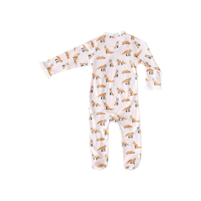Pink Ruffle Footie