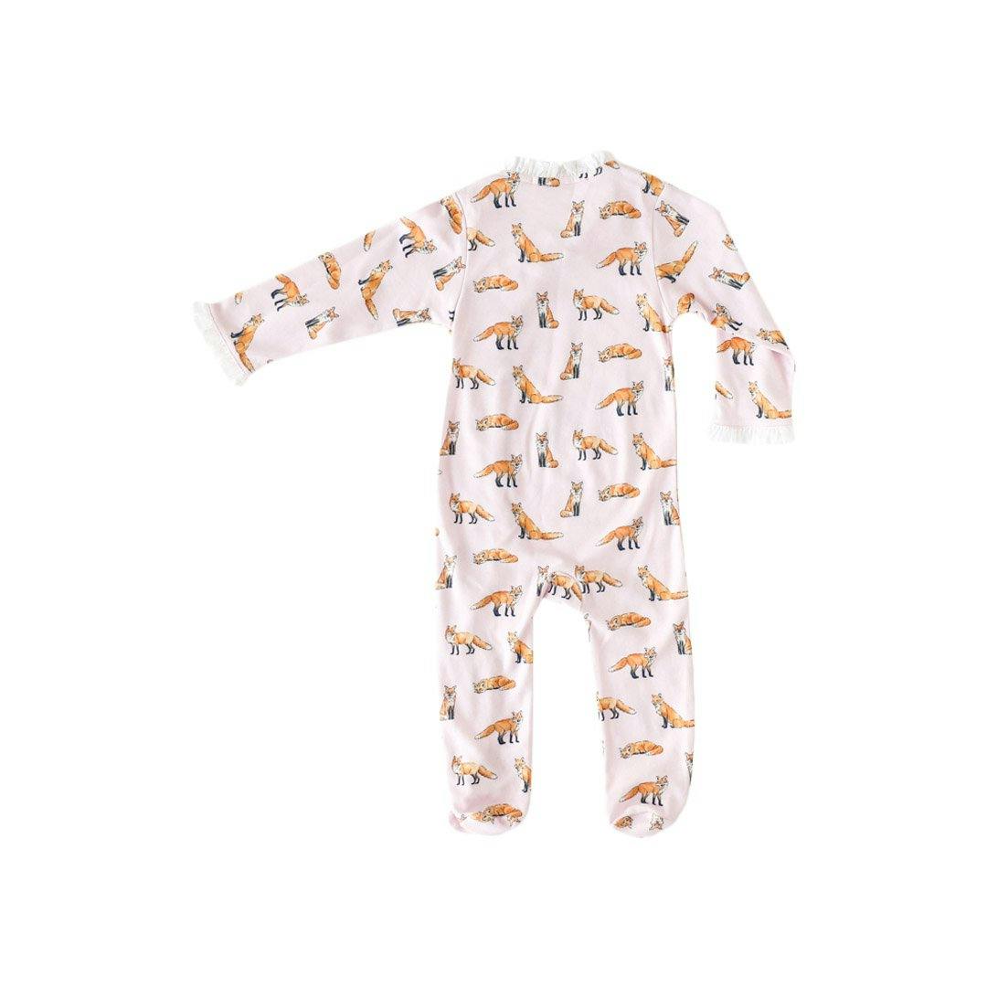 Pink Ruffle Footie