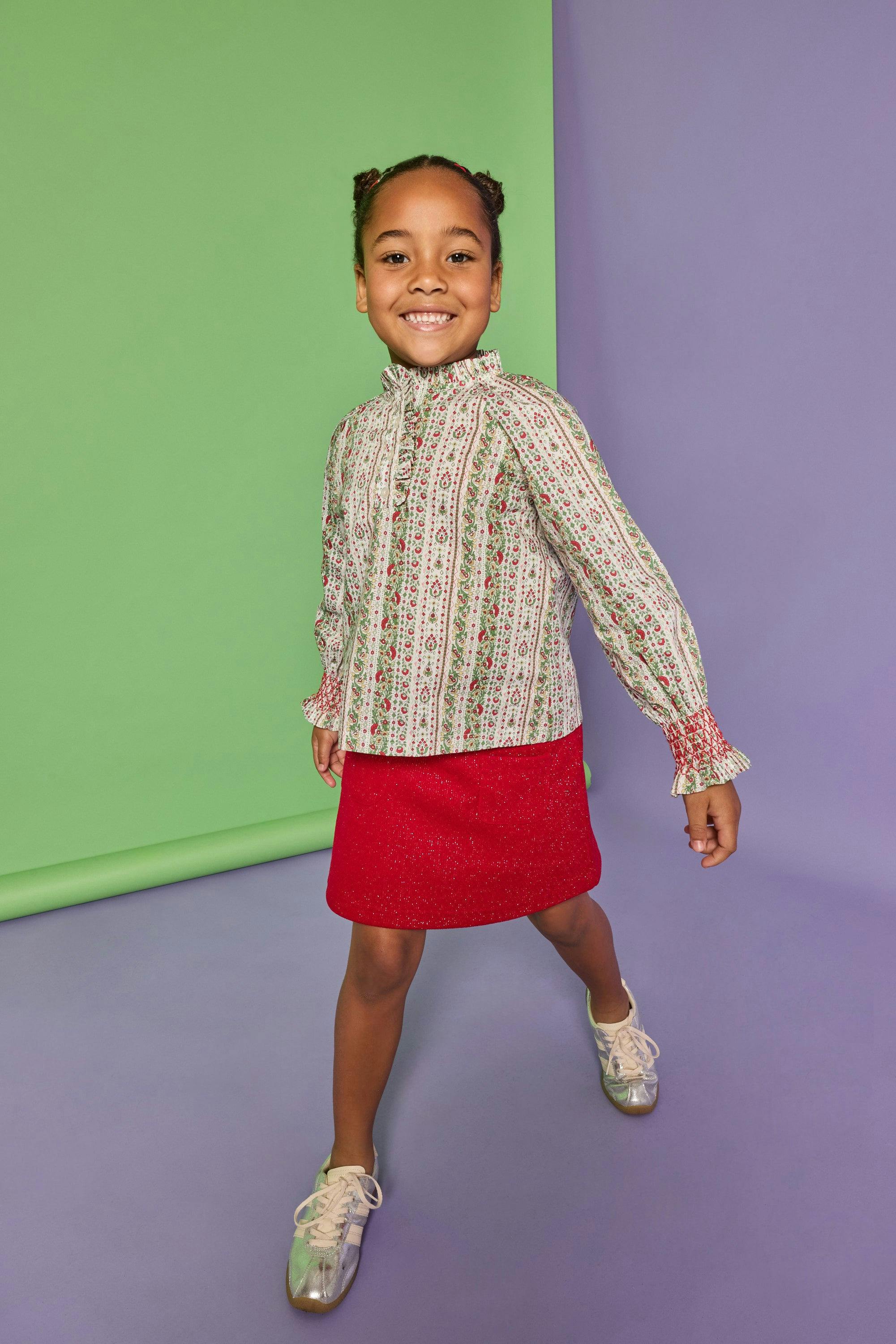 Patch Pocket Skort - Crimson
