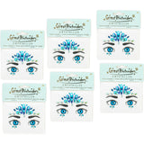 6 Packs Ocean Mermaid Face Crystals