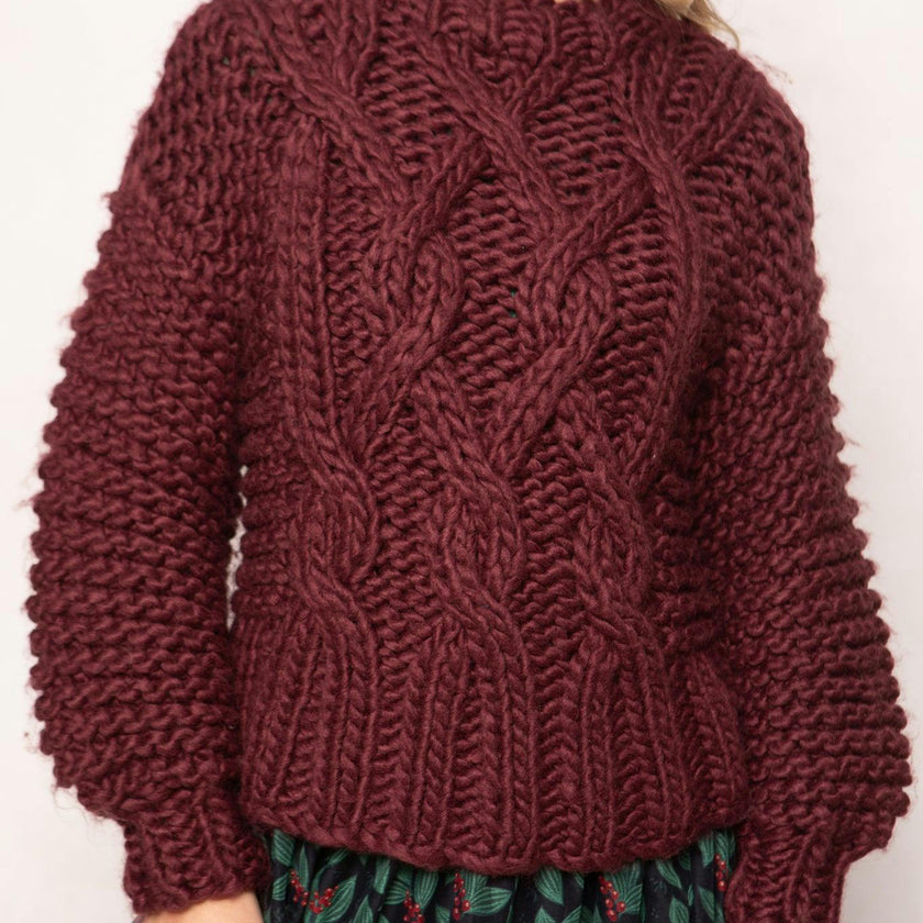 Erica Sweater in Raisin