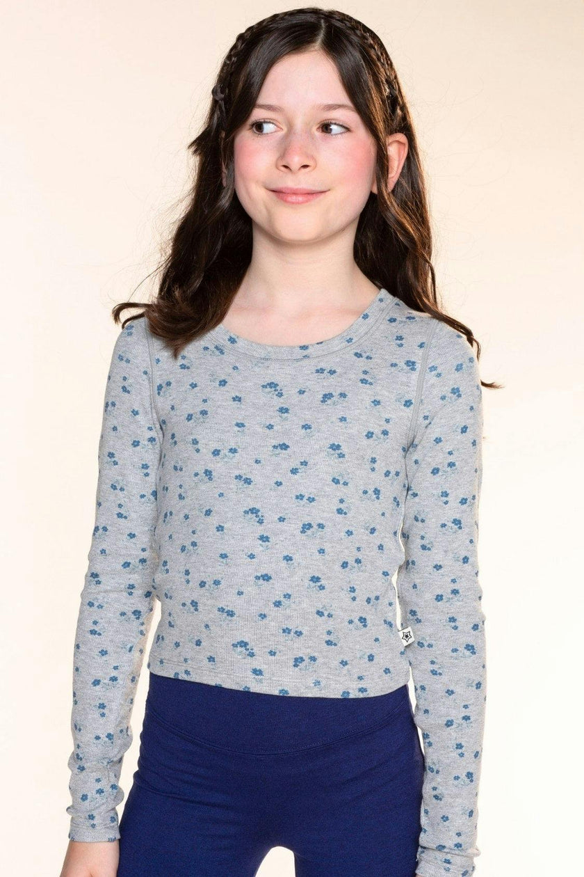 Ultra-Soft Ribbed Long Sleeve Fitted Tee