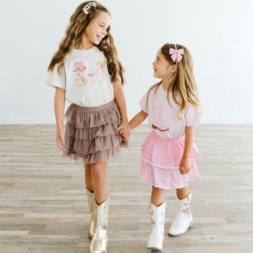 Pink Bandana Western Bow Headband