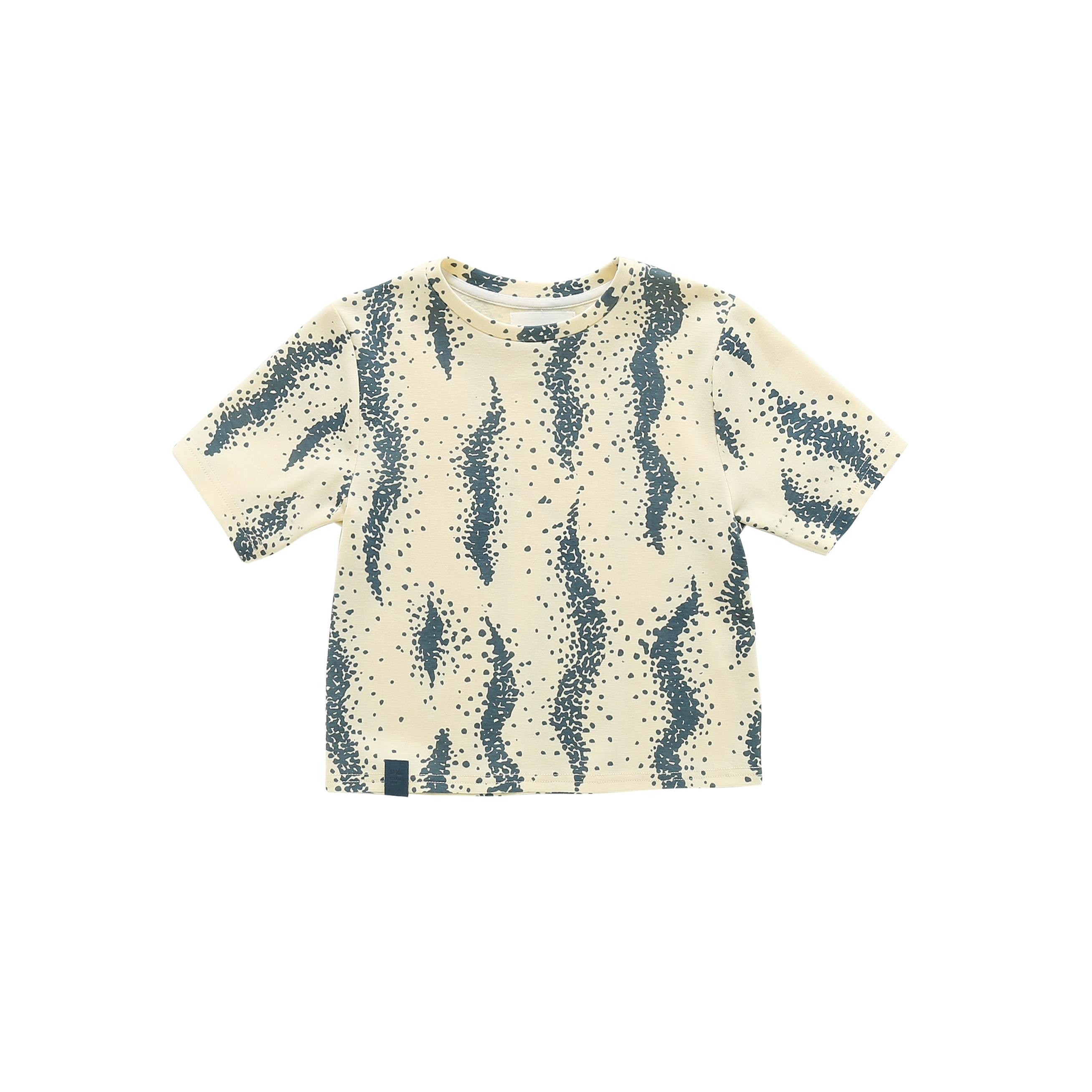 Boxy T-Shirt with All Over Print