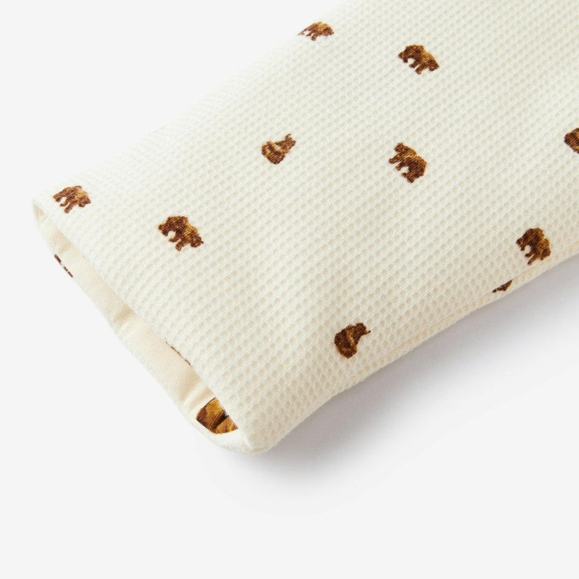 Honey Reversible Waffle Knit Hooded Jacket