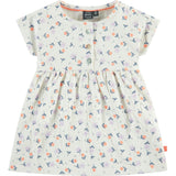 All Over Print Flowers Short Sleeve Dress