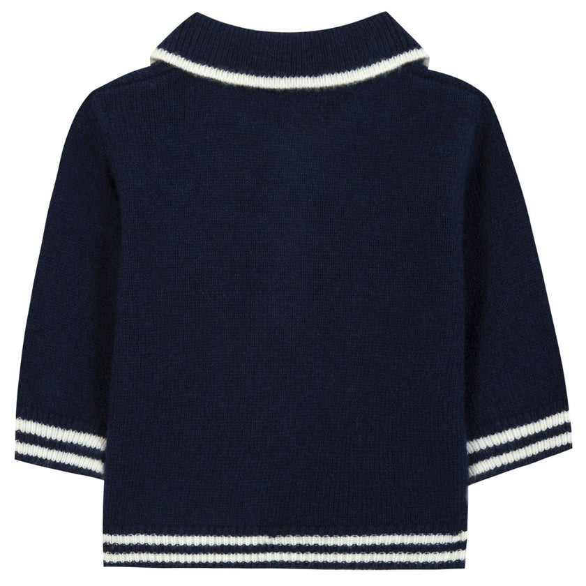 TARTINE ET CHOCOLAT WOOL HEDGEHOG SWEATSHIRT - MARINE