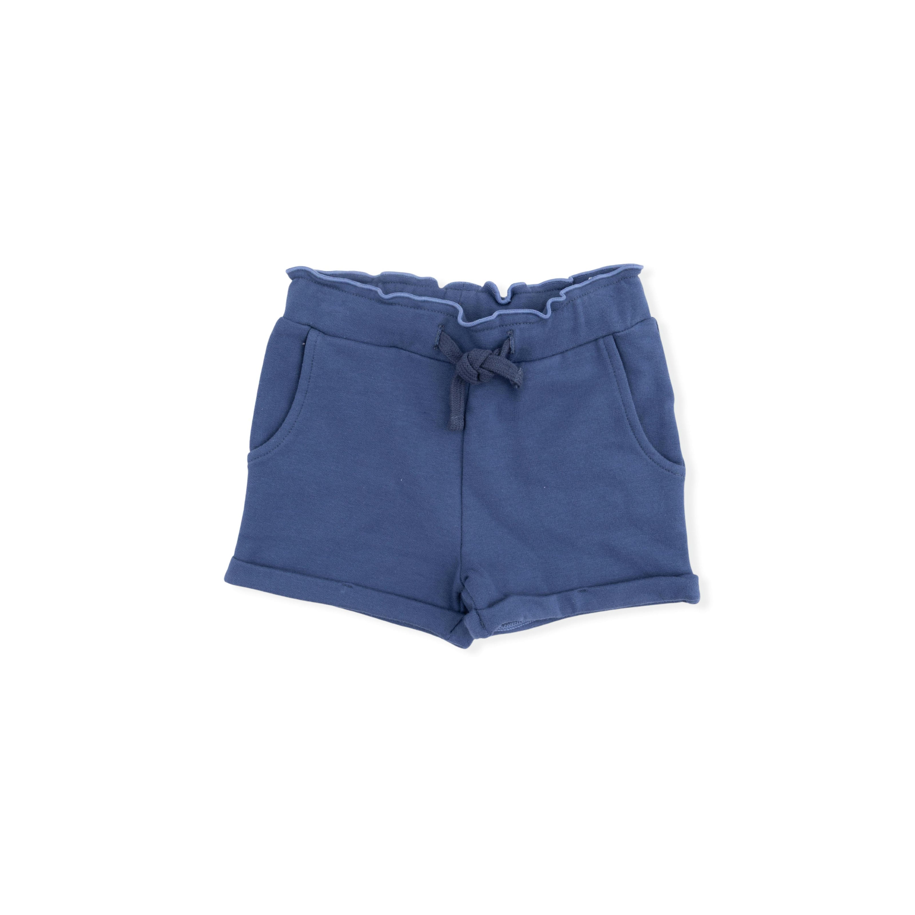 Solid Oceana - Paperbag Shorts