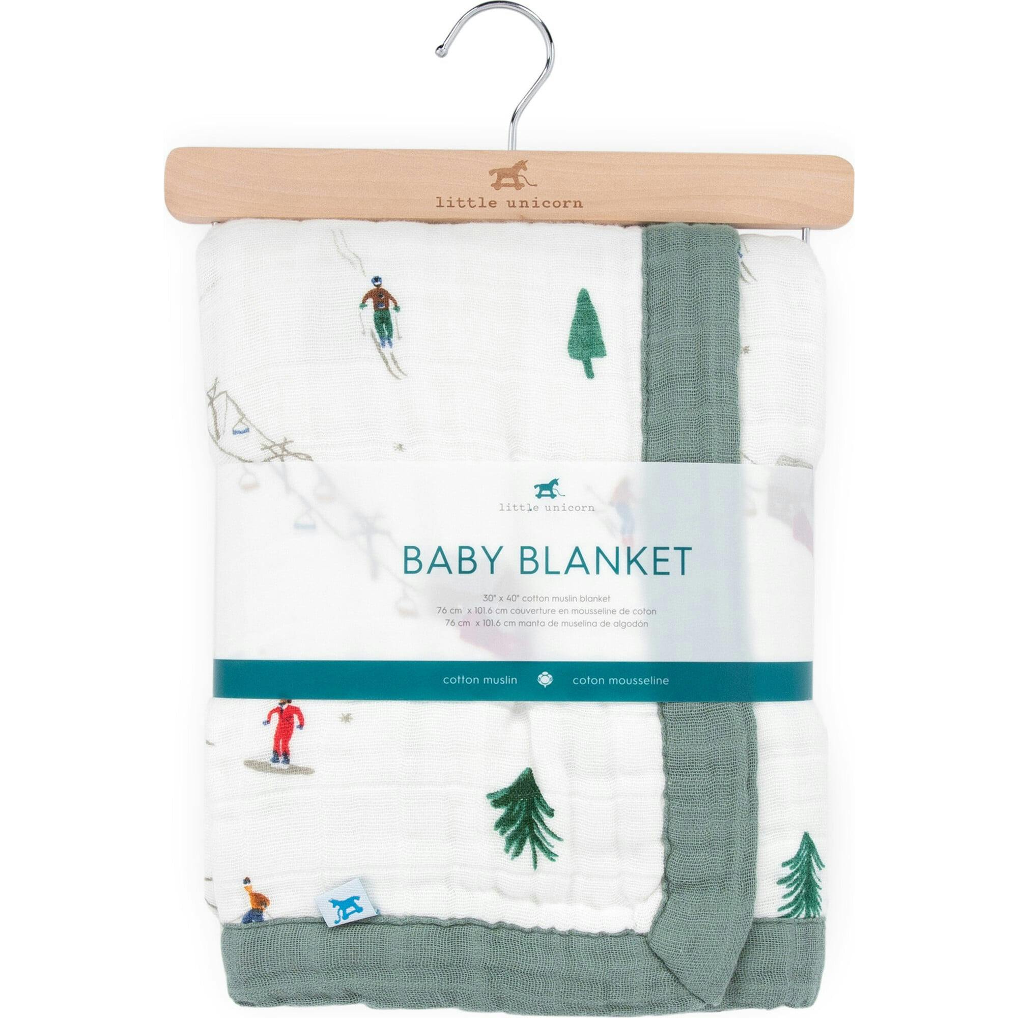 Cotton Muslin Baby Quilt - Powder Party
