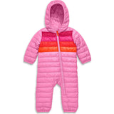 Baby stripe lightweight puffer suit