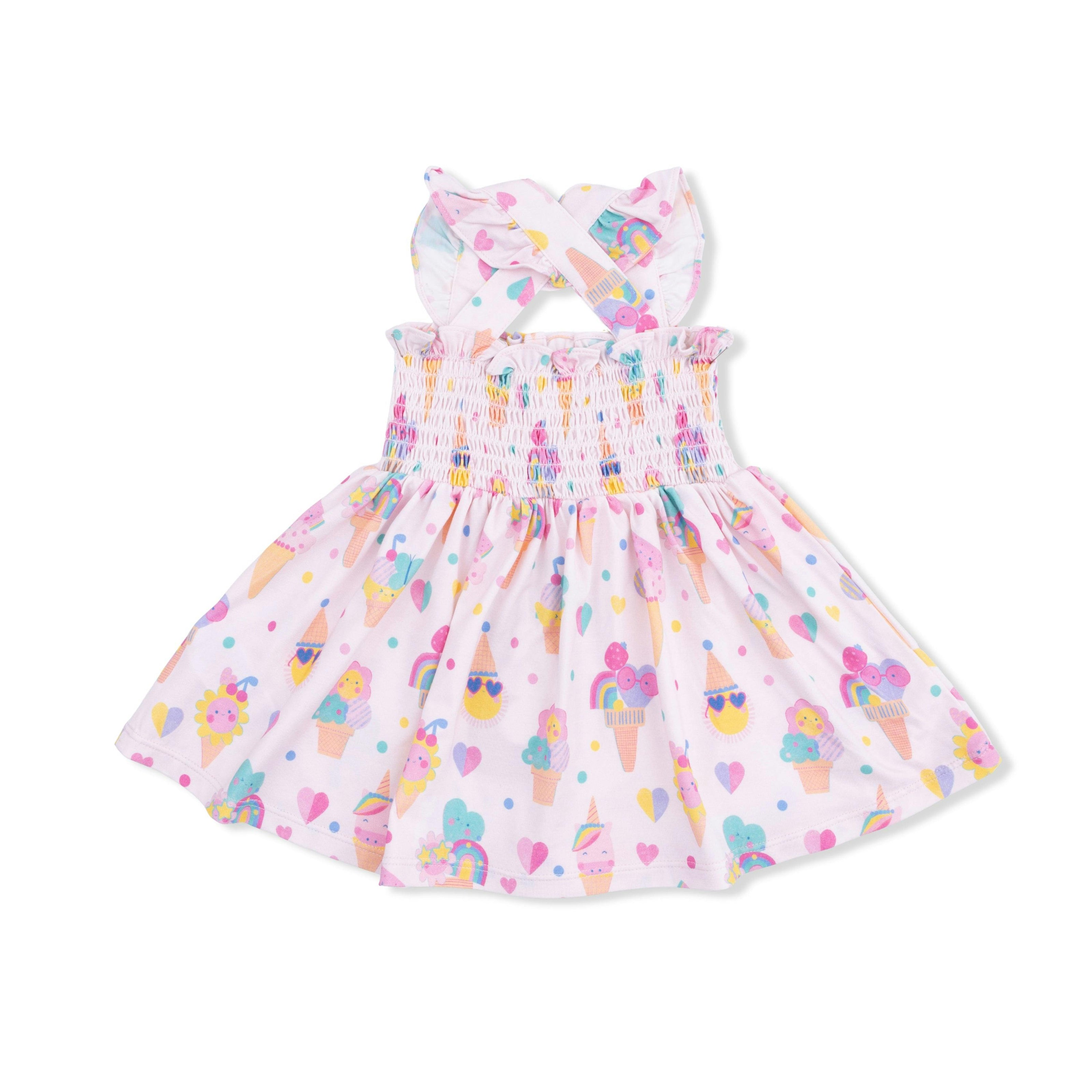 Ice Cream Fun Crew - Smocked Top with Bloomer