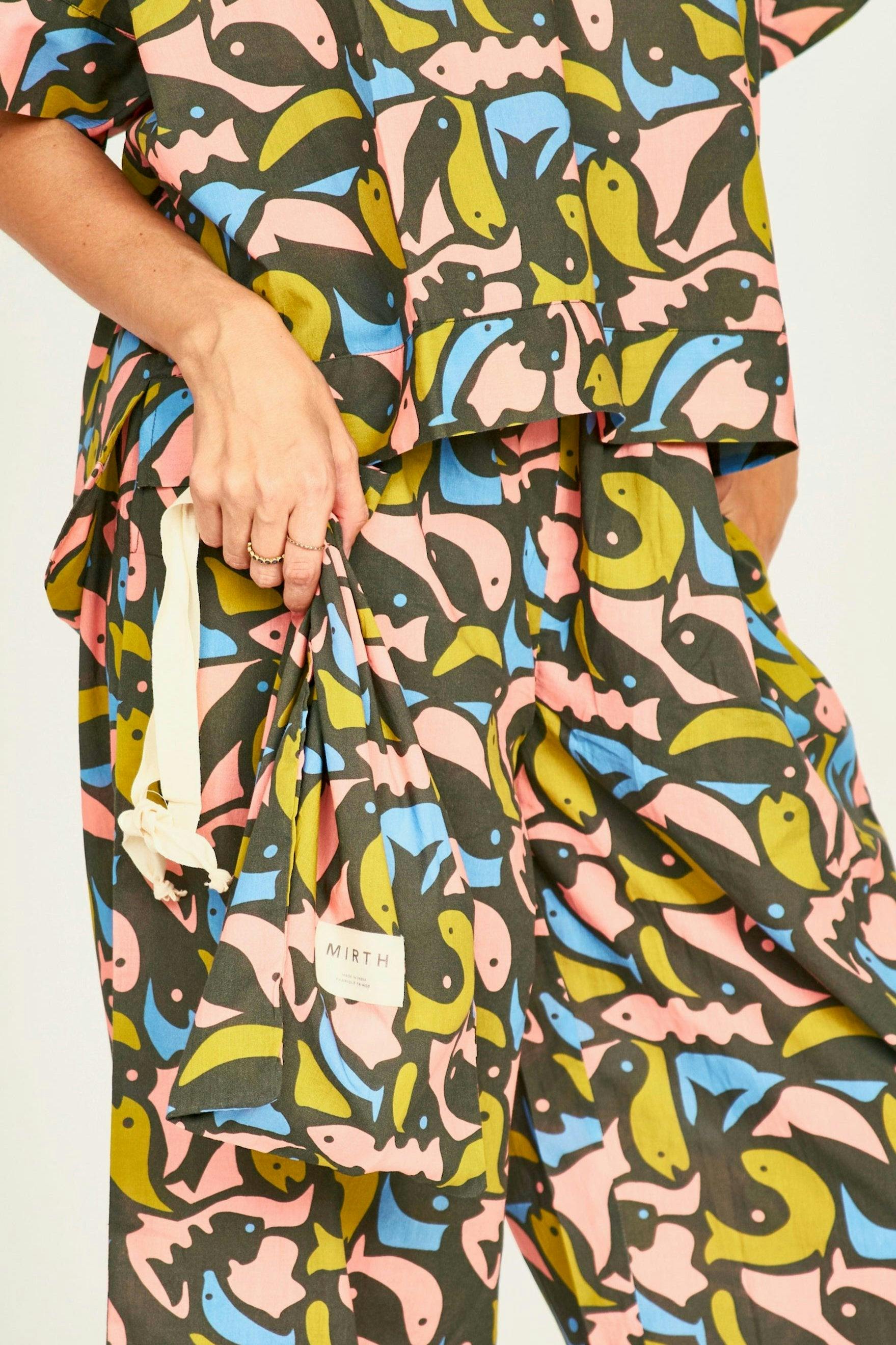 Pajama Pant Set in Guppy