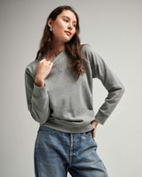 Womens Recycled Fleece Sweatshirt - Recycled Fleece - Heather Grey