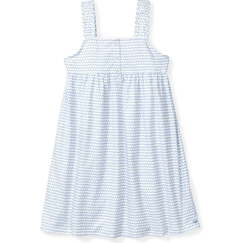 Girl's Twill Charlotte Nightgown in La Mer