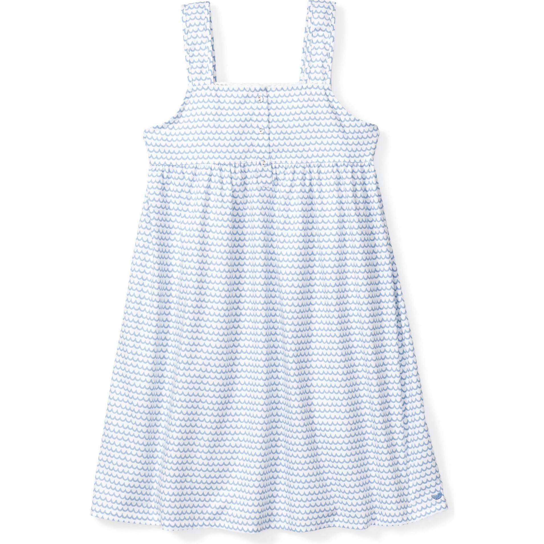 Girl's Twill Charlotte Nightgown in La Mer