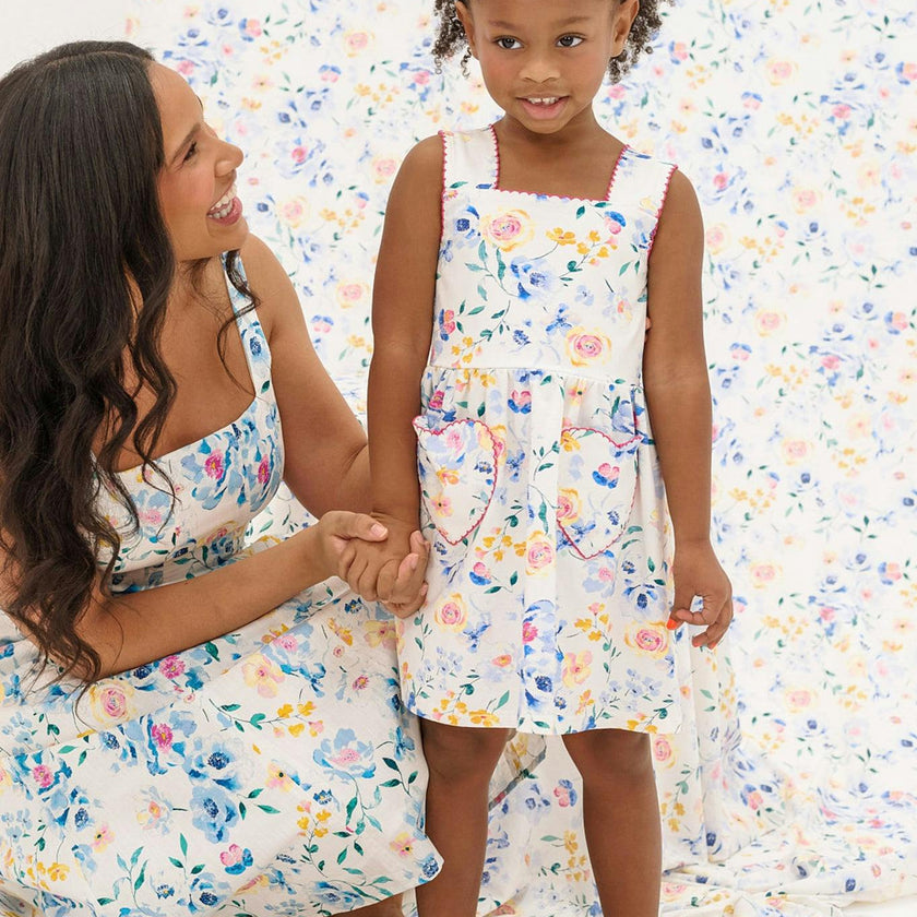 Rue Playdress in Blue Bouquet
