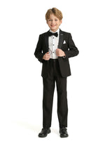 Black Moustache Shawl Lapel Tuxedo Set
