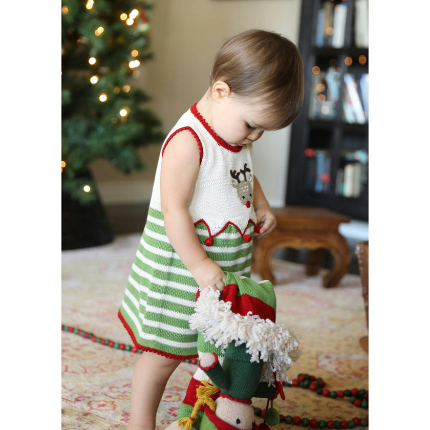 Knit Reindeer Dress