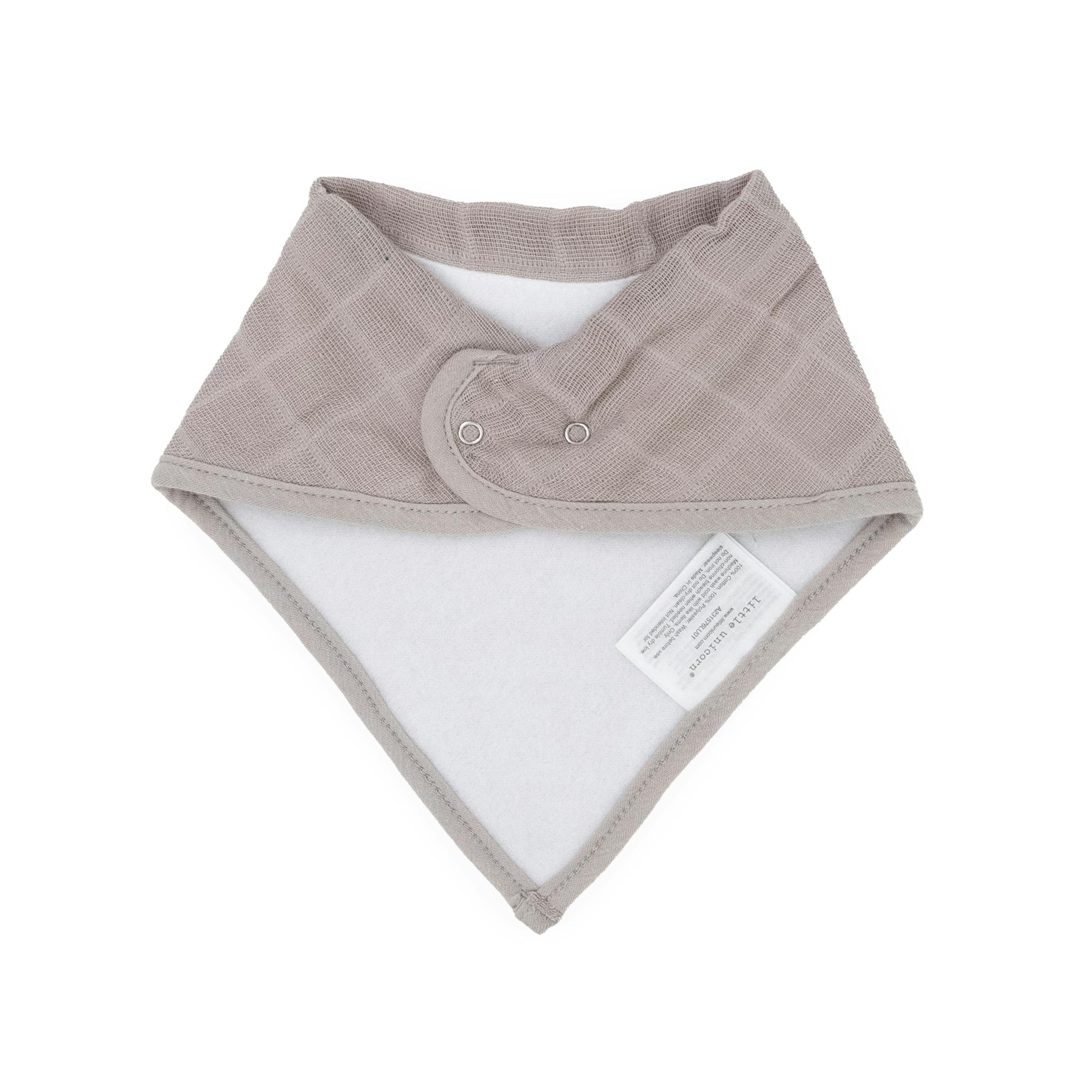 Cotton Muslin + Fleece Bandana Bib 4 Pack - Wallflower