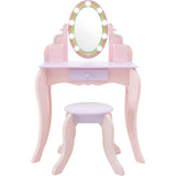 Little Princess Rapunzel Vanity with LED Illuminated Mirror