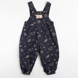 Overall Romper in Midnight Bandana